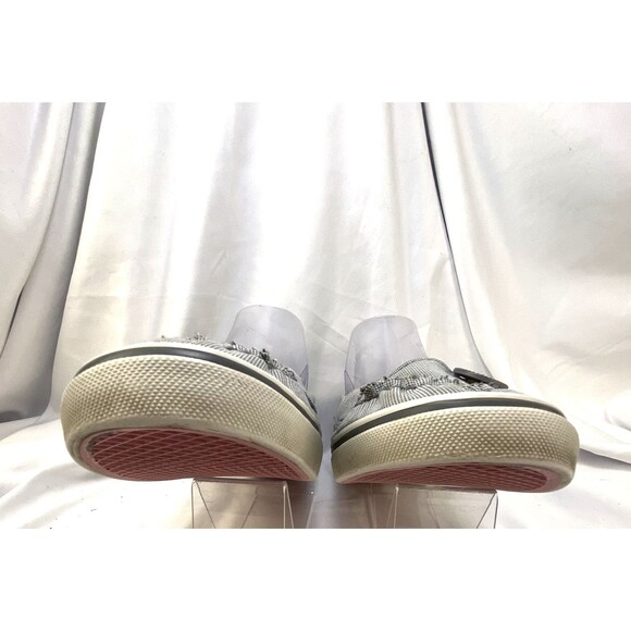 Vans Shoes Woman's Size 8.5 Boat Loafers Comfort Slip On Canvas Nautical Buttons - Picture 7 of 11